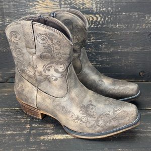 Roper Vintage Scroll Western Boots Size 10